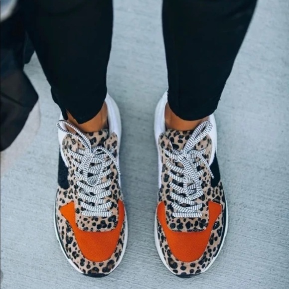 VICI // Spice Leopard Running Sole Sneaker - Picture 1 of 9